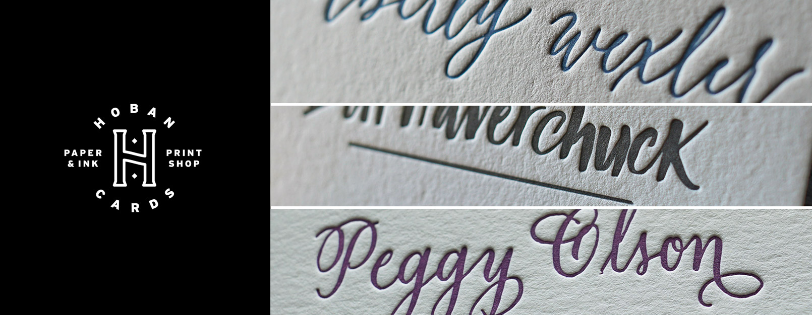 Calligraphy Letterpress Business Cards Hoban Cards